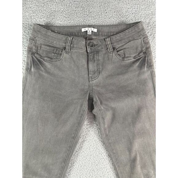 Cabi Jeans Womens 6 Gray Skinny Denim High Rise Stretch Ankle Style Pockets - Picture 2 of 11